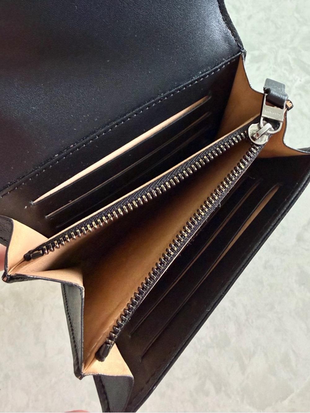 Delvaux Madame Black Leather Card Holder Wallet - Picture 6 of 11